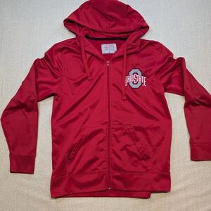 Ohio State Red Zip-Up Hoodie